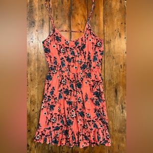 Pink Rose Open Back Sun Dress Size: M